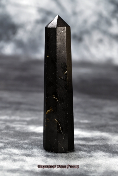 Hexenshop Dark Phönix Turmalin Obelisk Halbedelstein 90g